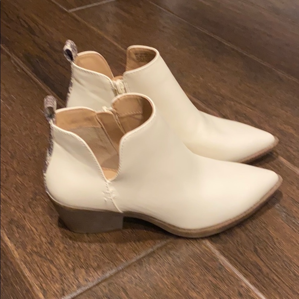 Off white booties